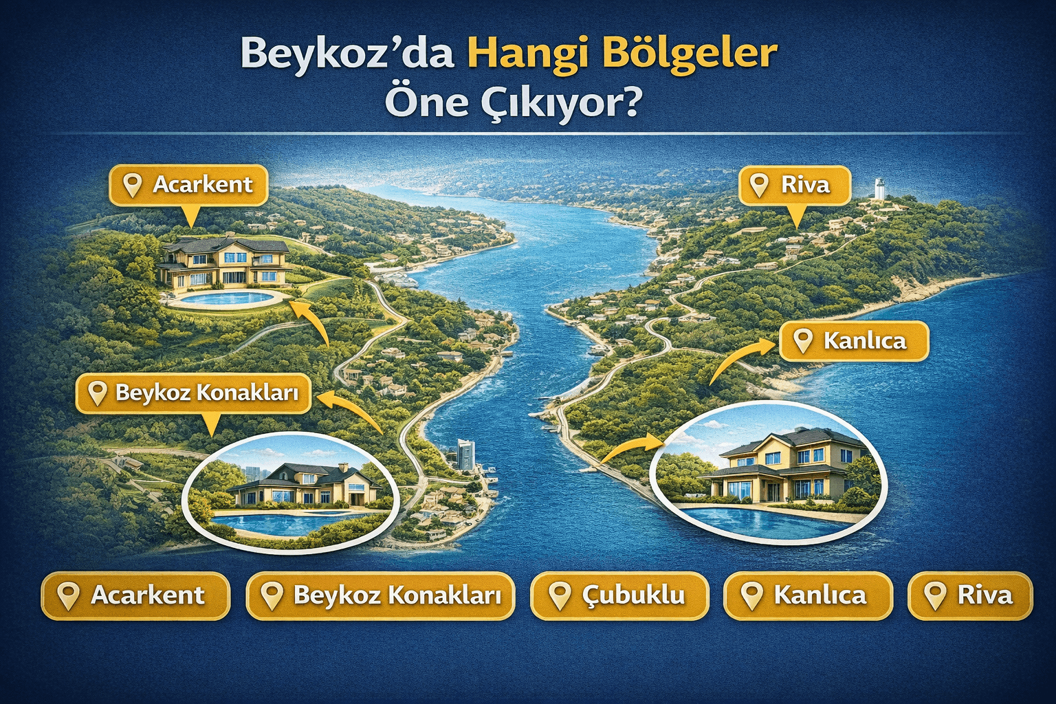 Beykoz’da Hangi Bölgeler Öne Çıkıyor?